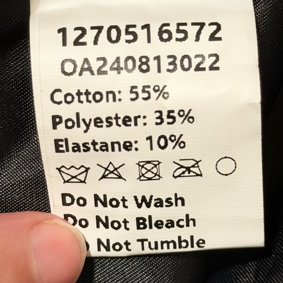 Commense Black Oversized Lapel Pockets faux Leather Blazer xs NWT - Picture 5 of 6